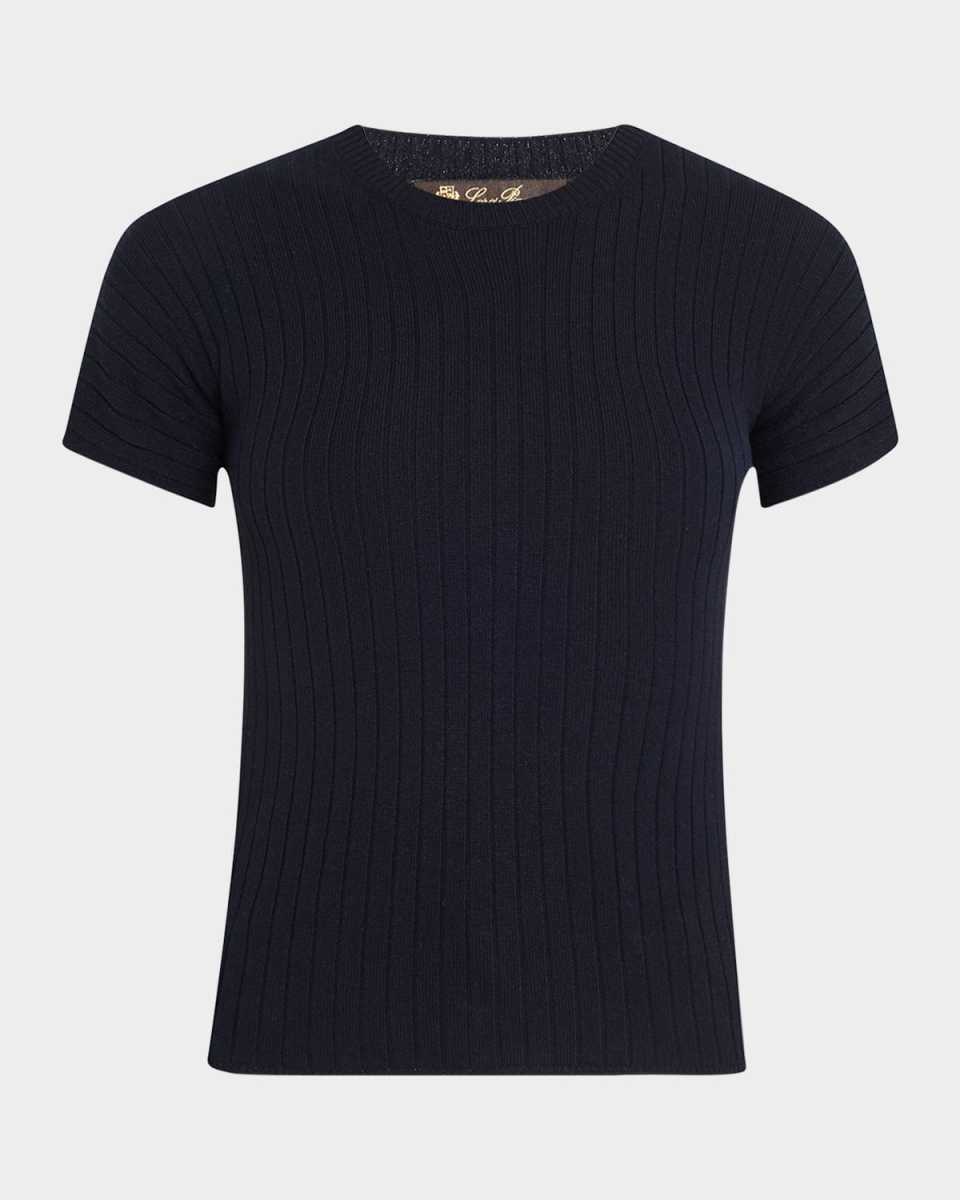 Rib Cashmere Baby T-Shirt